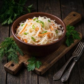 Капуста квашеная по-деревенски